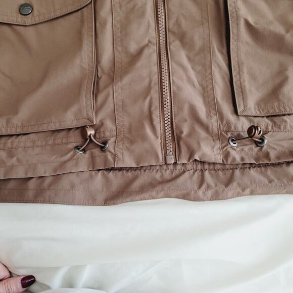 VUORI Elijo Rain Jacket Womans Large Brown Clove Hooded Utility Outdoor New - Picture 4 of 16